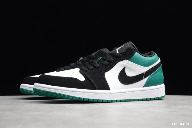 Kicked Out Shoe Store Mystic 1 Low Jordan Black White Green Air 553558-113 0804